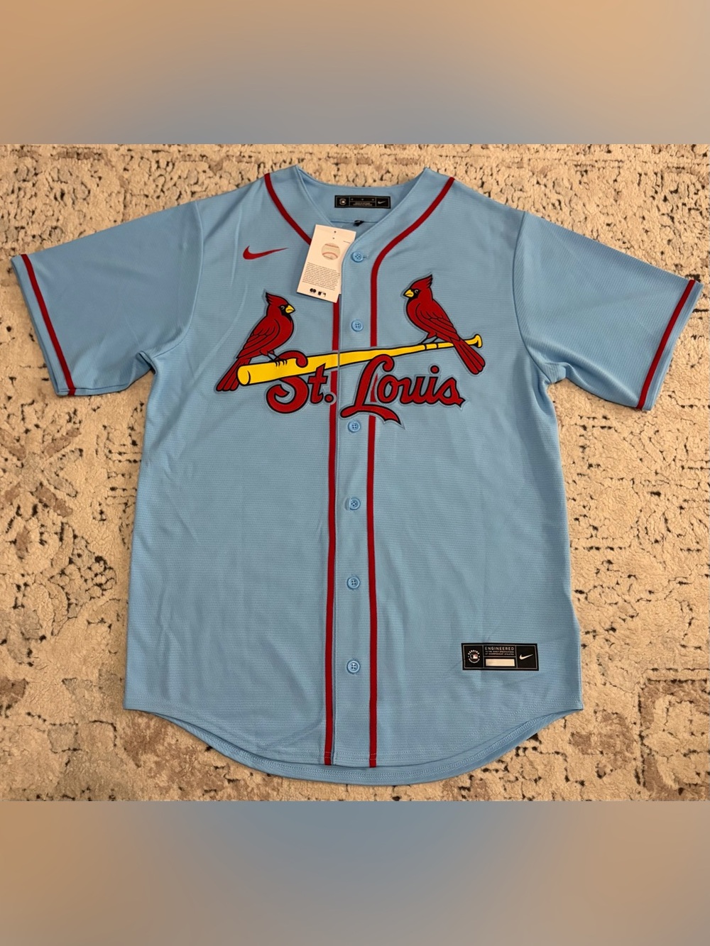 Nike Authentic St. Louis Cardinals MLB Baseball Blue Jersey Men’s Size: Medium
